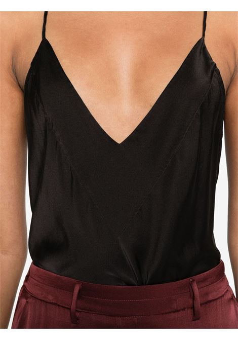 Top con spalline in nero - donna FORTE FORTE | 120708000